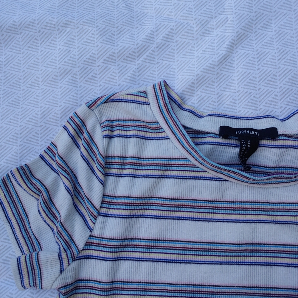 Forever 21 srtiped tee